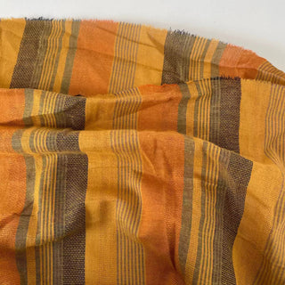 Korean Fashion Designer Stripes Yellow Non-Stretch Cotton Dobby Jacquard DS16639