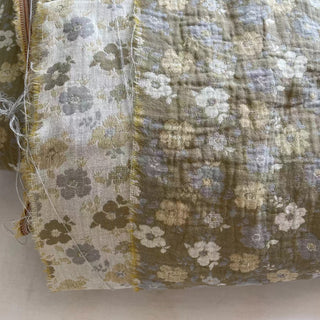 Japanese Fashion Designer Floral Yellow Non-Stretch Cotton Double Gauze DS16644