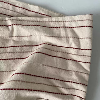 Japanese Fashion Designer Stripes Off-White Non-Stretch Cotton Dobby Jacquard DS16645
