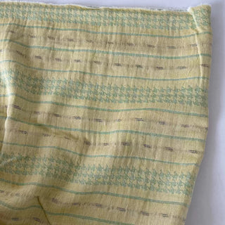 Japanese Fashion Designer Stripes Chartreuse Non-Stretch Cotton Double Gauze DS16651