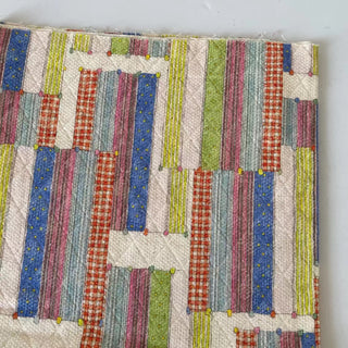 Japanese Designer Geometric Multi Color Non-Stretch Cotton Dobby Jacquard DS16670