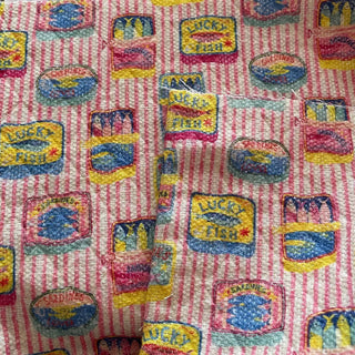 Japanese Designer Food Multi Color Non-Stretch Cotton Dobby Jacquard DS16672