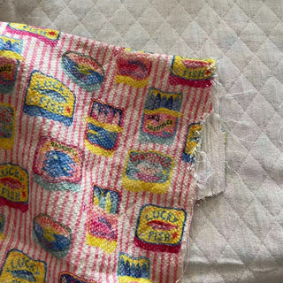 Japanese Designer Food Multi Color Non-Stretch Cotton Dobby Jacquard DS16672