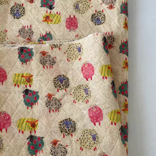 Japanese Designer Animal Off-White Non-Stretch Cotton Dobby Jacquard DS16673