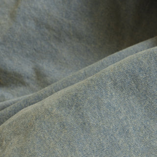 Yardblox Exclusive Japanese Luxury Designer Solid Blue Non-Stretch Cotton Denim Twill DS18501