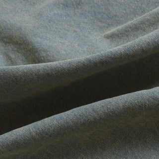 Yardblox Exclusive Japanese Luxury Designer Solid Blue Non-Stretch Cotton Denim Twill DS18501