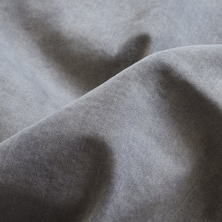 Yardblox Exclusive Japanese Luxury Designer Solid Gray Stretch Cotton Denim Twill DS18502