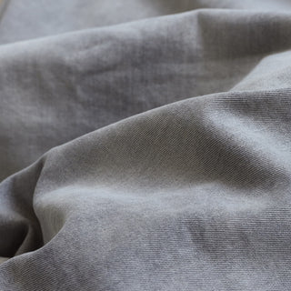 Yardblox Exclusive Japanese Luxury Designer Solid Gray Stretch Cotton Denim Twill DS18502