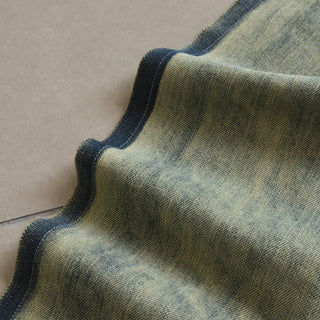 Yardblox Exclusive Japanese Luxury Designer Solid Blue Non-Stretch Cotton Denim Twill DS18503