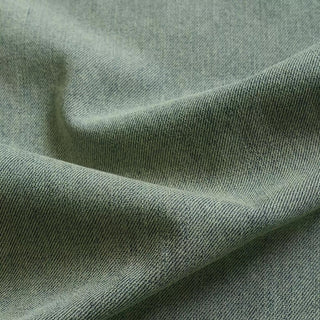 Yardblox Exclusive Japanese Luxury Designer Solid Green Stretch Cotton Denim Twill DS18504