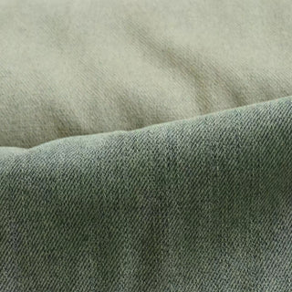 Yardblox Exclusive Japanese Luxury Designer Solid Green Stretch Cotton Denim Twill DS18504