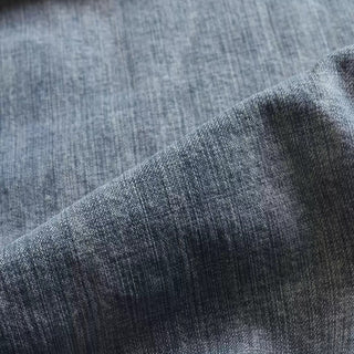 Yardblox Exclusive Japanese Luxury Designer Solid Blue Non-Stretch Washed Cotton Denim Twill DS18505