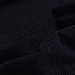 Yardblox Exclusive Italian Luxury Designer Solid Black Non-Stretch Cotton Denim Twill DS18509