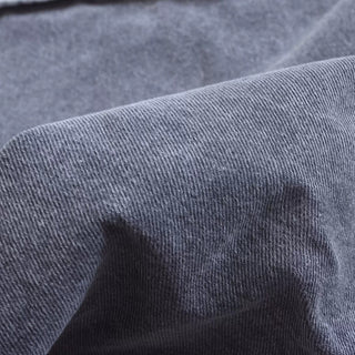 Yardblox Exclusive Loro Piana Solid Gray Non-Stretch Cotton Denim Twill DS18516