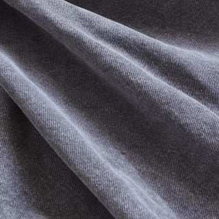 Yardblox Exclusive Loro Piana Solid Gray Non-Stretch Cotton Denim Twill DS18516