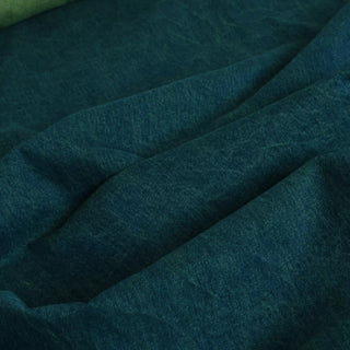 Yardblox Exclusive Italian Luxury Designer Solid Green Non-Stretch Cotton Denim Twill DS18519