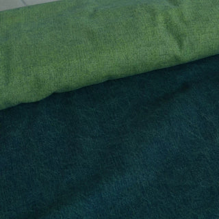 Yardblox Exclusive Italian Luxury Designer Solid Green Non-Stretch Cotton Denim Twill DS18519