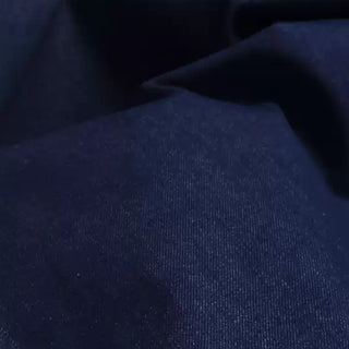 Yardblox Exclusive Made in Italy Candiani Solid Blue Non-Stretch Raw / Untreated Cotton Denim Twill DS18525