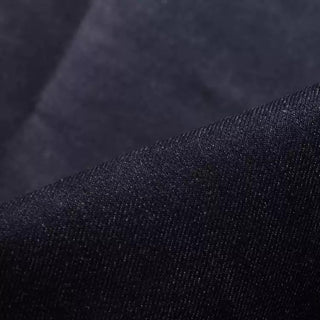 Yardblox Exclusive Japanese Fashion Designer Solid Blue Non-Stretch Raw / Untreated Cotton 12.8oz Selvedge Denim Twill DS18530