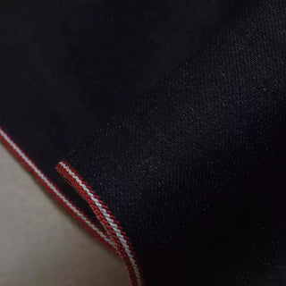 Yardblox Exclusive Japanese Fashion Designer Solid Blue Non-Stretch Raw / Untreated Cotton 11.8oz Selvedge Denim Twill DS18532