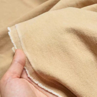 Yardblox Exclusive Japanese Luxury Designer Solid Yellow Non-Stretch Washed Cotton Bull Denim Twill DS18537