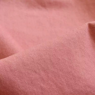 Yardblox Exclusive Japanese Luxury Designer Solid Pink Non-Stretch Washed Cotton Bull Denim Twill DS18538