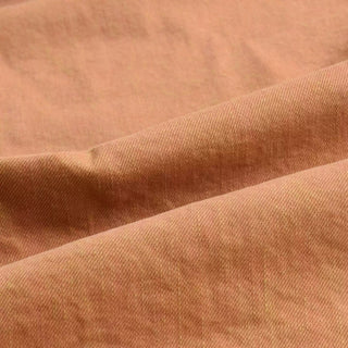 Yardblox Exclusive Japanese Luxury Designer Solid Orange Non-Stretch Washed Cotton Bull Denim Twill DS18539