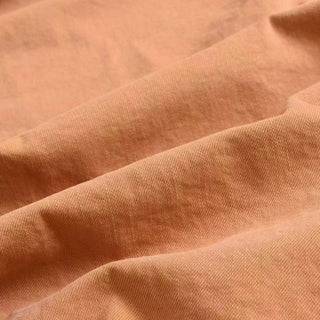 Yardblox Exclusive Japanese Luxury Designer Solid Orange Non-Stretch Washed Cotton Bull Denim Twill DS18539