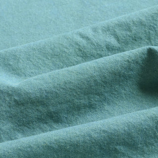 Yardblox Exclusive Japanese Luxury Designer Solid Turquoise Non-Stretch Washed Cotton Bull Denim Twill DS18540