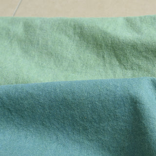 Yardblox Exclusive Japanese Luxury Designer Solid Turquoise Non-Stretch Washed Cotton Bull Denim Twill DS18540