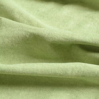 Yardblox Exclusive Japanese Luxury Designer Solid Chartreuse Non-Stretch Washed Cotton Bull Denim Twill DS18541