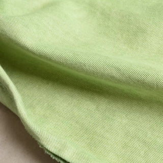 Yardblox Exclusive Japanese Luxury Designer Solid Chartreuse Non-Stretch Washed Cotton Bull Denim Twill DS18541