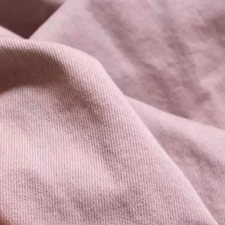 Yardblox Exclusive Japanese Luxury Designer Solid Pink Non-Stretch Washed Cotton Bull Denim Twill DS18544