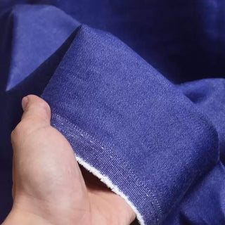 Yardblox Exclusive Made in Turkey ORTA Solid Purple Non-Stretch Raw / Untreated Cotton Bull Denim Twill DS18545