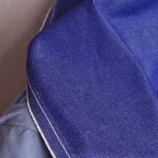 Yardblox Exclusive Made in Turkey ORTA Solid Purple Non-Stretch Raw / Untreated Cotton Bull Denim Twill DS18545