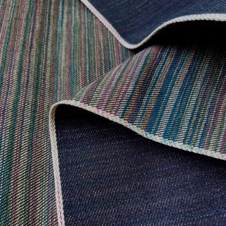 Made in Japan Okayama Solid Blue Non-Stretch Raw / Untreated Cotton 12oz Selvedge Denim Twill DS18604