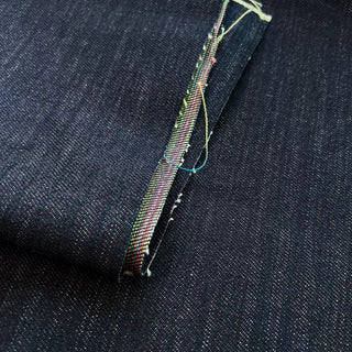 Made in Japan Okayama Solid Blue Non-Stretch Raw / Untreated Cotton 12oz Selvedge Denim Twill DS18604