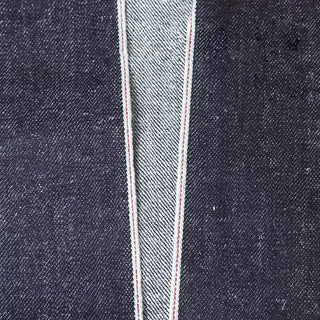 Made in Japan Okayama Solid Blue Non-Stretch Raw / Untreated Cotton Hemp Blended 14oz Neppy Selvedge Denim Twill DS18606