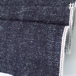 Made in Japan Okayama Solid Blue Non-Stretch Raw / Untreated Cotton Hemp Blended 14oz Neppy Selvedge Denim Twill DS18606