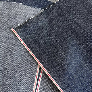 Made in Japan Okayama Solid Blue Non-Stretch Raw / Untreated Cotton 8oz Selvedge Denim Twill DS18608