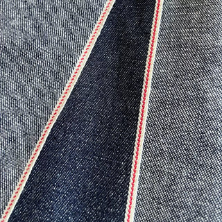 Made in Japan Okayama Solid Blue Non-Stretch Raw / Untreated Cotton 8oz Selvedge Denim Twill DS18608