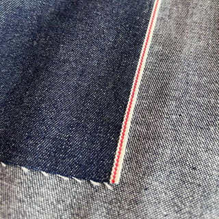 Made in Japan Okayama Solid Blue Non-Stretch Raw / Untreated Cotton 8oz Selvedge Denim Twill DS18608