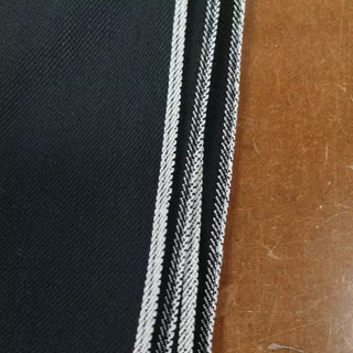 Made in Japan Okayama Solid Black Non-Stretch Raw / Untreated Pima Cotton 16oz Selvedge Denim Twill DS18611