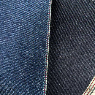 Made in Japan Okayama Solid Blue Non-Stretch Raw / Untreated Cotton 8oz Selvedge Denim Twill DS18614