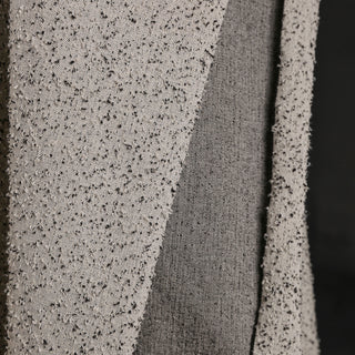 Japanese Designer Solid Gray Non-Stretch Textured Cotton Jacquard Denim Twill DS18620