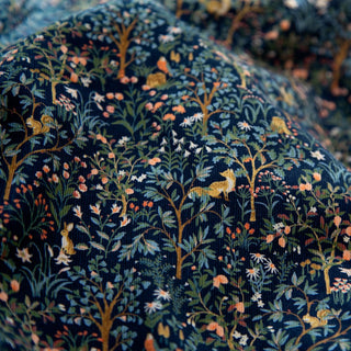 Made in Japan HOKKOH Botanical Blue Non-Stretch Cotton Pinwale Corduroy DS20505