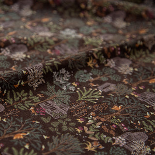 Made in Japan HOKKOH Botanical Brown Non-Stretch Cotton Pinwale Corduroy DS20508