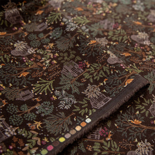 Made in Japan HOKKOH Botanical Brown Non-Stretch Cotton Pinwale Corduroy DS20508