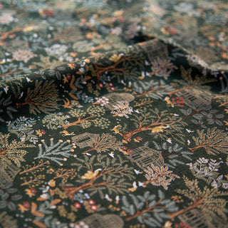 Made in Japan HOKKOH Botanical Green Non-Stretch Cotton Pinwale Corduroy DS20510