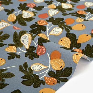 Yardblox Exclusive Made in Korea Dailylike Fruits and Vegetables Gray Non-Stretch Cotton Oxford Canvas DS21505